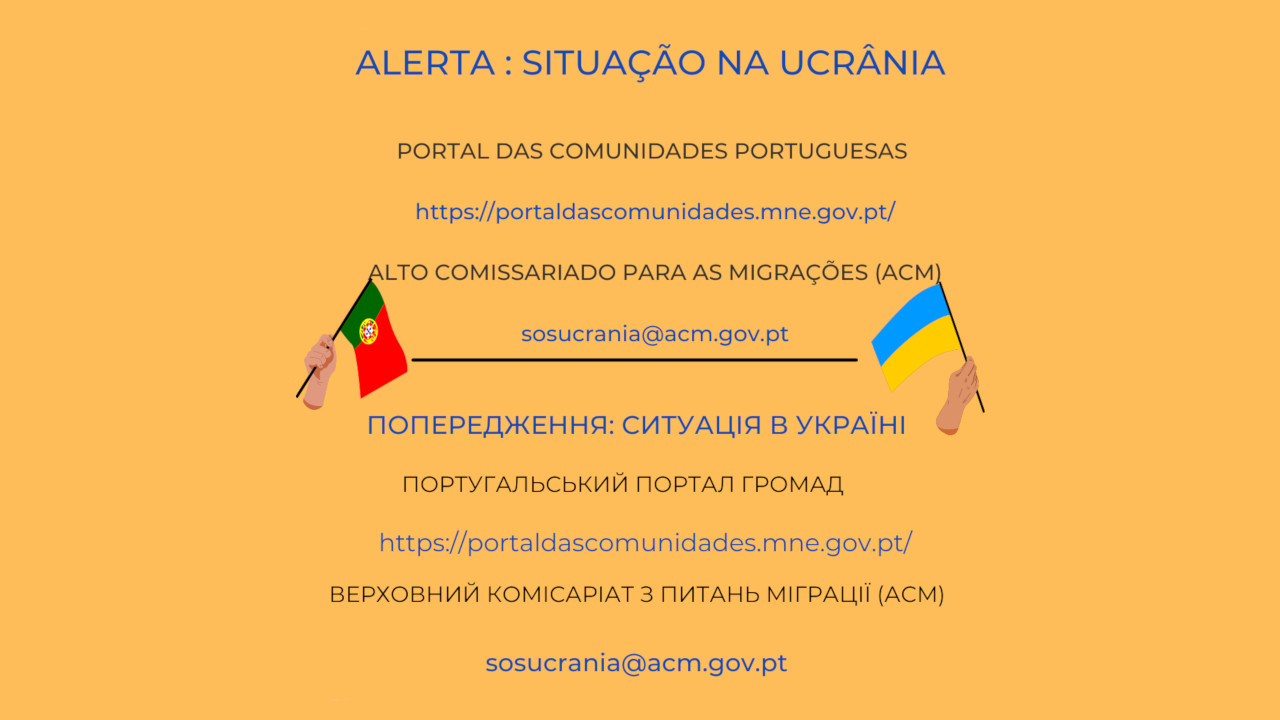 Informação sobre a Ucrânia dirigida aos Cidadãos Portugueses